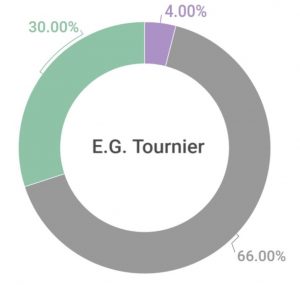 Répartition du chiffre d'affaires de Tournier Bâtiment entre ses secteurs d'activités : Logement, Industriel et Santé, culture