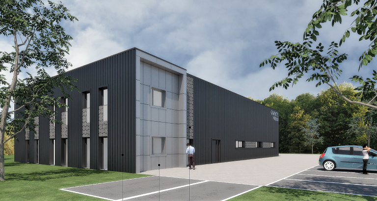 Conception-réalisation d'un bâtiment industriel à Charnay-Les-Mâcon (71)