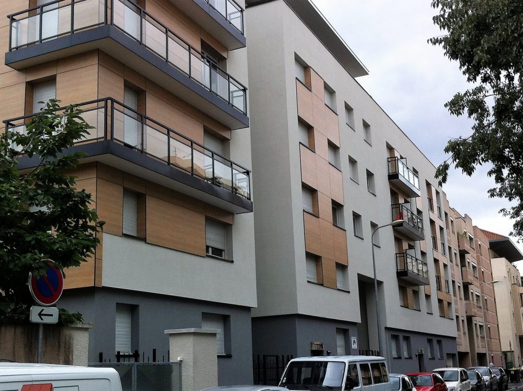 Gros oeuvre réalisé pour l'immeuble de logements collectifs à Lyon (69)