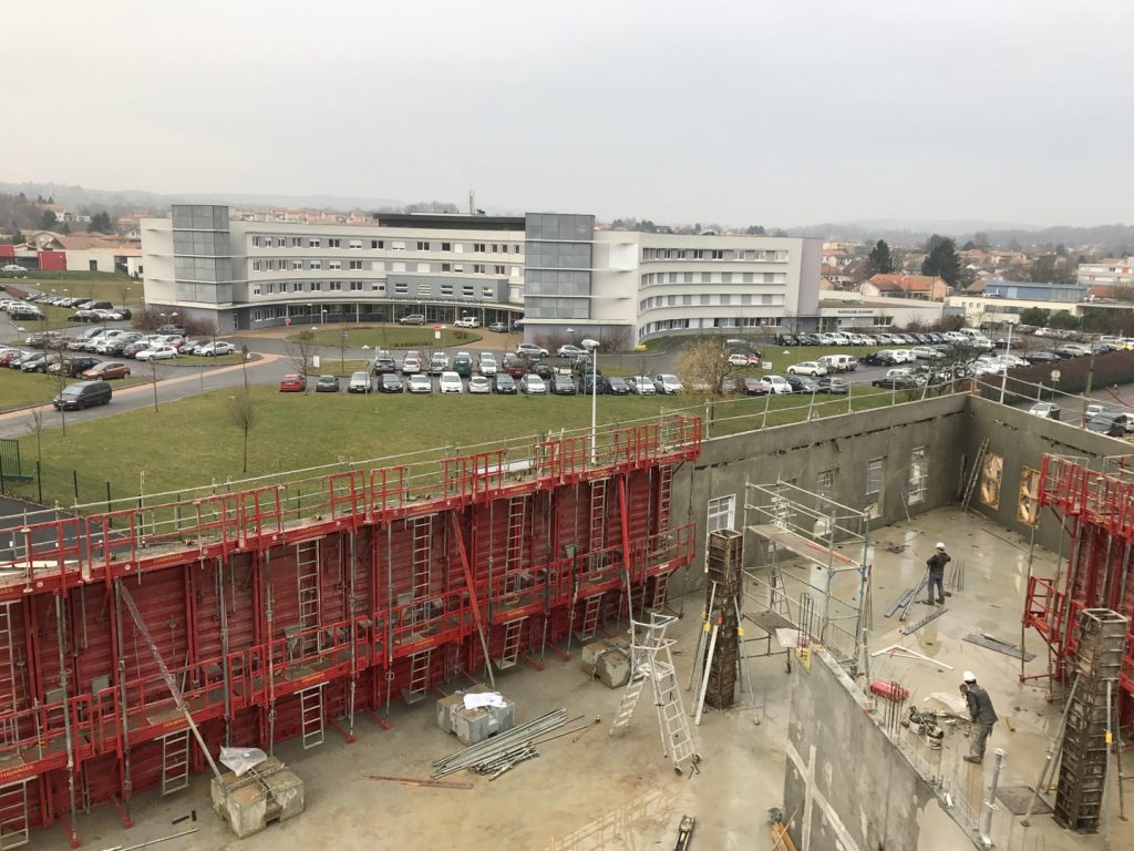 Maçonnerie Gros-oeuvre pour l'extension du Centre hospitalier de Mâcon en Saône et Loire (71)