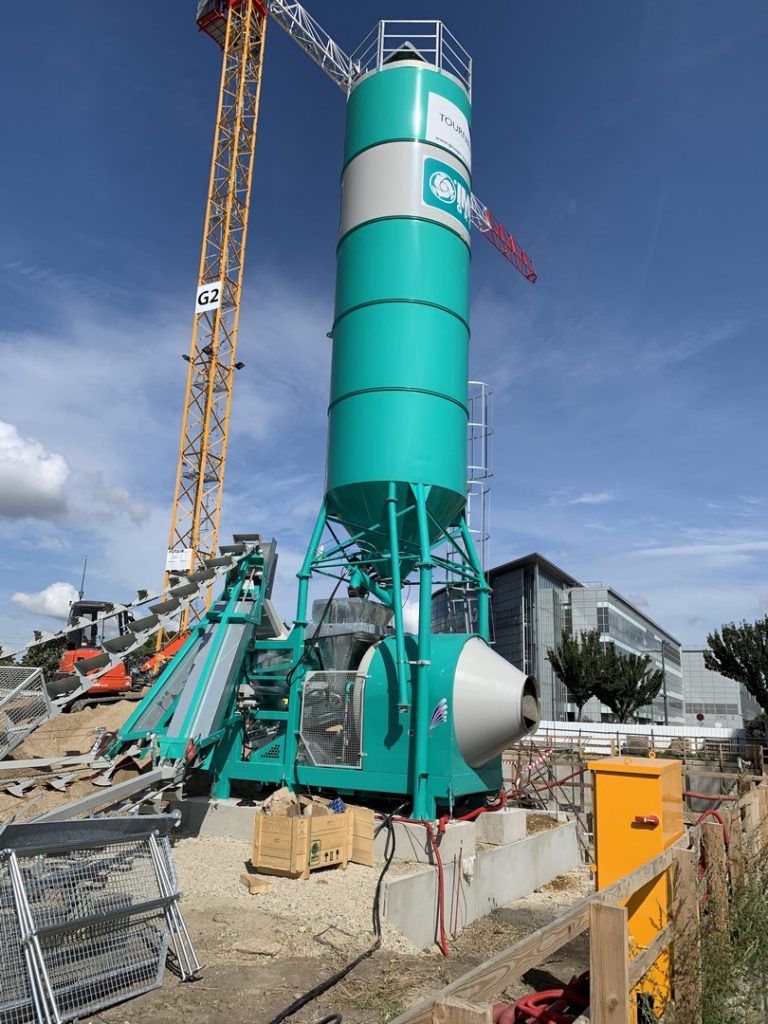 Centrale à béton en gros-oeuvre